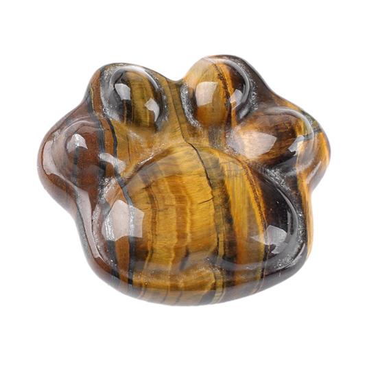 Mini Cat Paw Figurine Natural Healing Stone Hand Carved Statue Collectible Spiritual Gifts for Cat Lovers Women