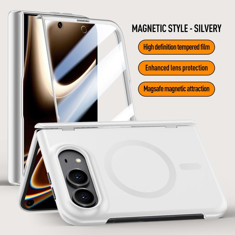 Luxury Skin Sensitive For Magnetic Magsafe Phone Case, For iPhone Ultra Fold Case High-Definition privacy Screen Protector Cover