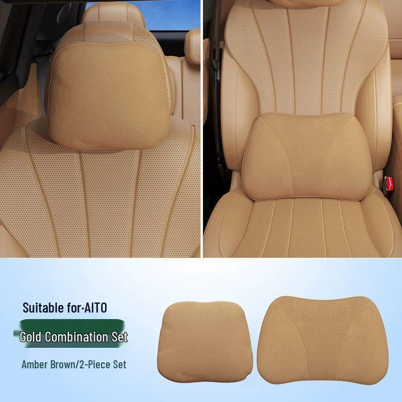 Compatible Headrest & Lumbar Support for AITO M Series (M5, M7, M8, M9) - Car Interior Accessories
