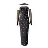 New fashion tube top bandage dress sexy niche order diamond long dress temperament evening dress