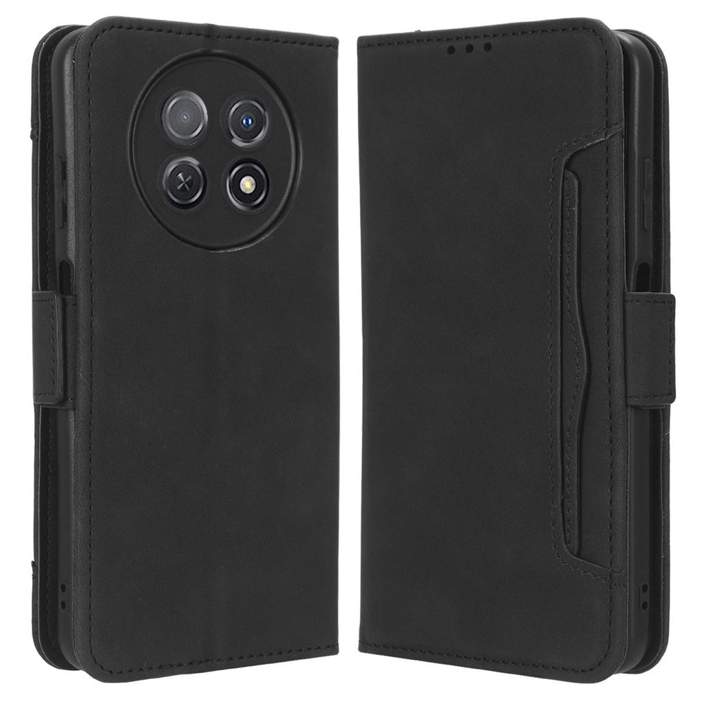 For Huawei nova Y91 4G/Enjoy 60X Multiple Card Slots Phone Cover Wallet PU Leather Phone Stand Case