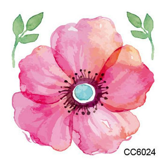 Waterproof Temporary Flower Tattoo Stickers - Fashionable, Beautiful, and Fresh Designs