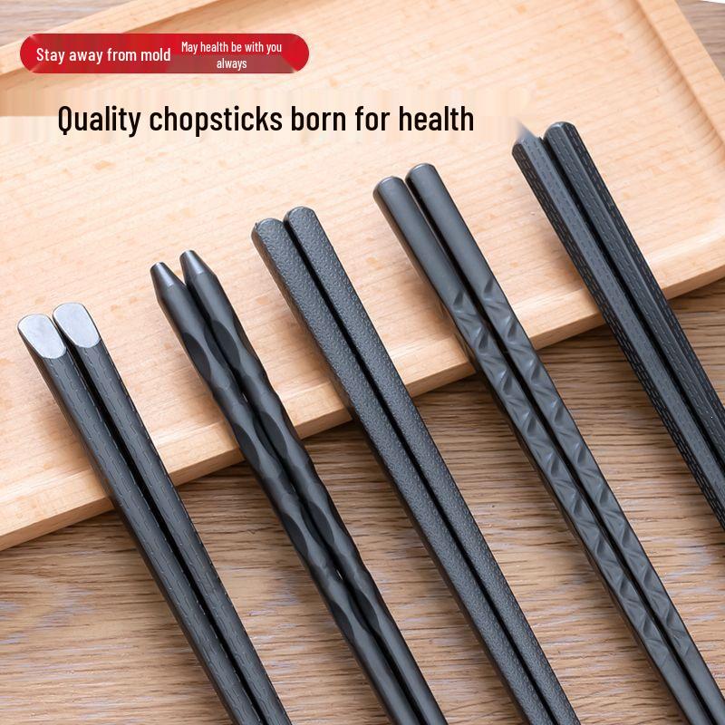 2023 High-Grade Mold-Proof Japanese Alloy Chopsticks: Heat-Resistant for Home, Hotel, Restaurant, Catering.