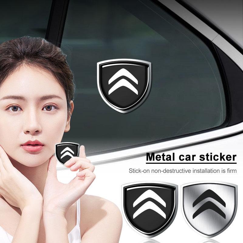 1Pcs 3D Metal Auto Door Shield Emblem Car Body Badge Sticker Styling For Citroen C1 C2 C3 C4 C5 X7 Berlingo Xsara C8 C4L DS3 DS4 O5