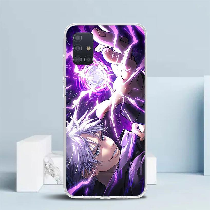 Kaisen J-Jujutsu Gojo Satoru Phone Case For Samsung Galaxy A52 A32 A22 A12 A51 A50S A30S A10S Note 20 Ultra 10 S10 Plus A31 A20
