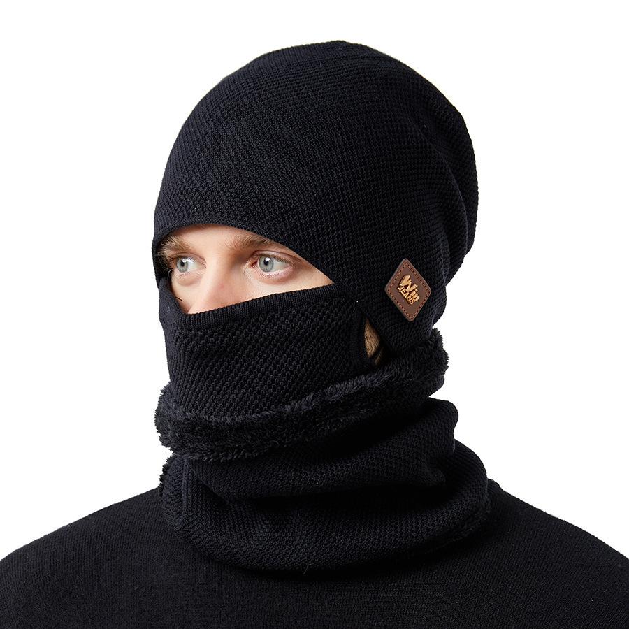 Парная вязаная шапка — фото 4