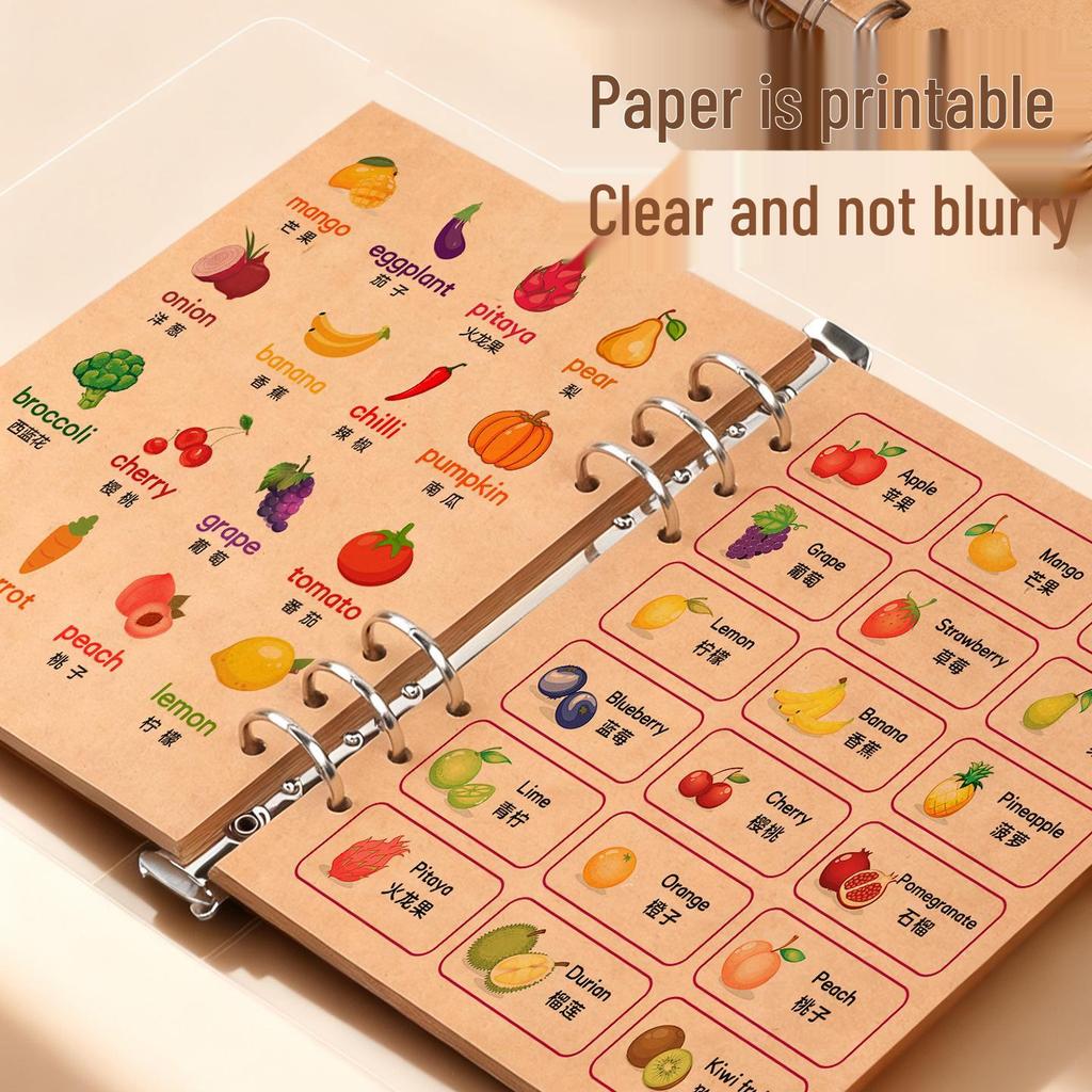 Multi-Size DIY Photo Album Binder with Black Card Pages