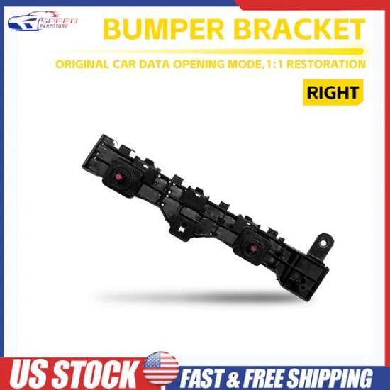 Front Right Passenger Bumper Support Bracket Set For - Honda Pilot Black
