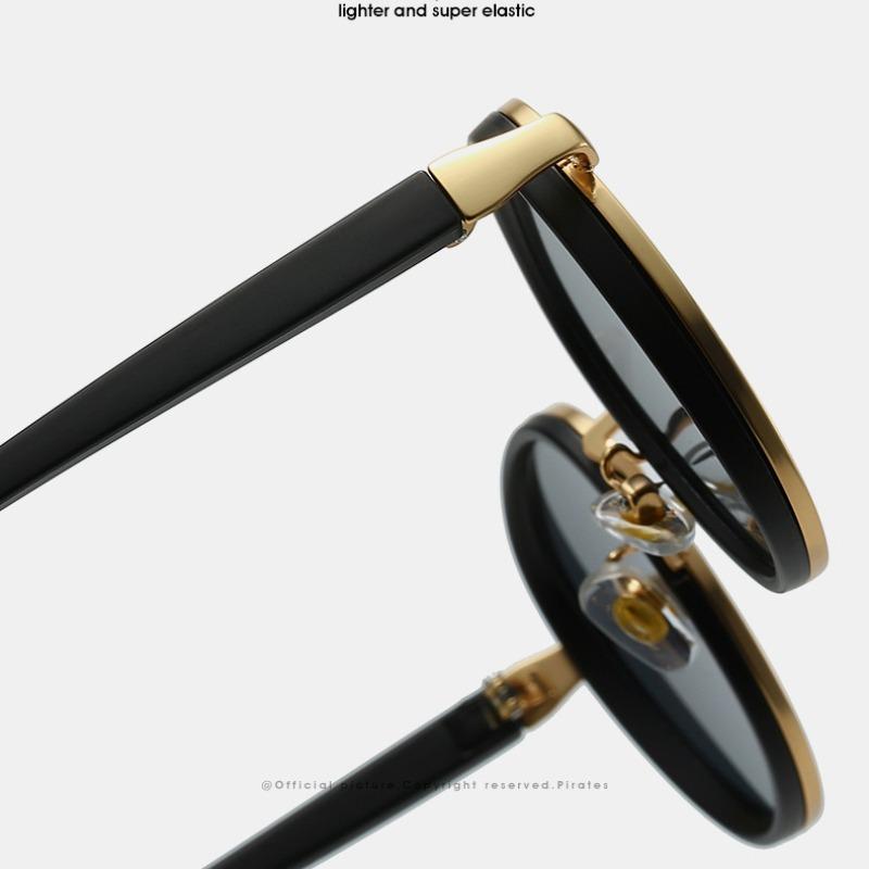 Non-polarized Vintage Metal Round Sunglasses Women for Men Shades Popular Hip Hop Outdoor Sun Glasses