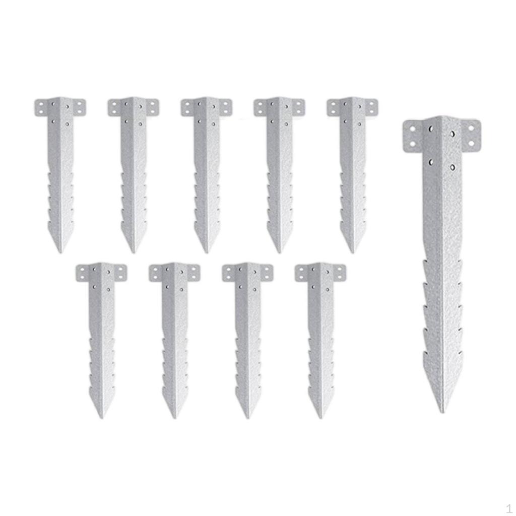 10 Pieces Garden Bed Corner Brackets with Screws Serrated Lumber Bracket HeavyDuty