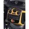 Para Renault Clio MK3 2006 2007 2008 2009 2010 2011 2012 Carro Macio Fibra de Carbono Console Central Painel de Controle AC Capa Moldura Acabamento