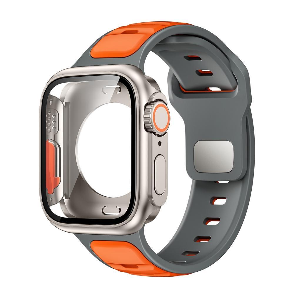Silicone Band +Case for Apple Watch S11 46mm S10 SE3 44mm 45mm iWatch Series 10 9 8 7 6 5 4 Make Watch Upgrade Change To Ultra3/