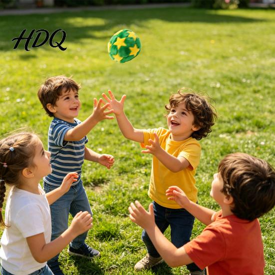 Lightweight Football Bag Portable Soccer Footbag for Kids Soft Juggling Ball Ball Handmade Colorful