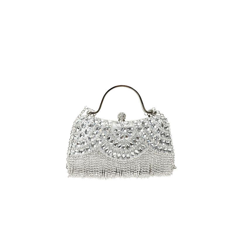 

Super Exquisite Diamonds Frame Handbags Gold Silver Hasp Chains Designer New Style Shoulder Bags for Women 2025 Fashion Party