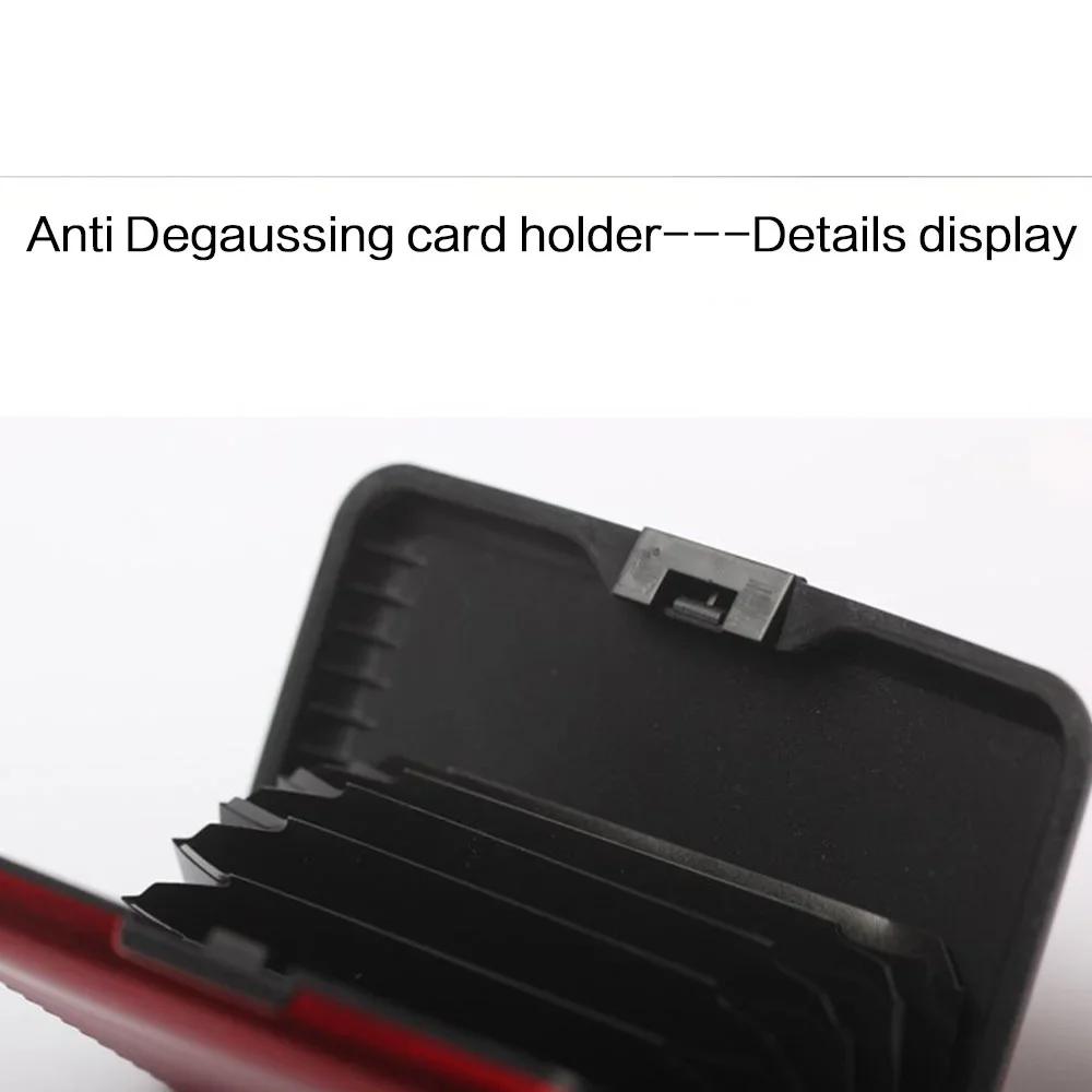 RFID Blocking Metal Wallet Women Men Business ID Credit Card Protector Card Holder High Quality Waterproof Anti-scan Purse