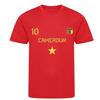 Ensemble Foot maillot et short inspiré Cameroun – Collection enfant - - Rouge