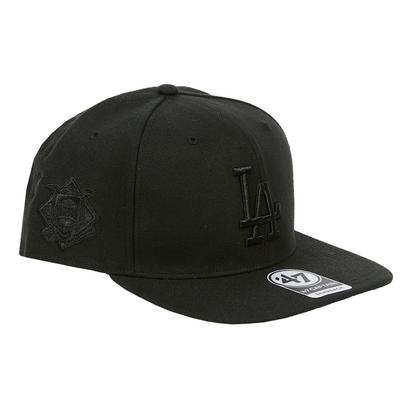 Pălărie Snapback 47 Cap Captain SURE SHOT CAPTAIN Major League Baseball Los Angeles Dodgers Negru Complet [Brandul 47] Bărbați și Femei