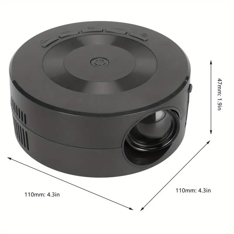 Mini Projector Screen 1080P 4K Portable Wired Projector Small Home Theater Kids Gift Cinema Video Smart HD TV Movie Media Player For IOS Android