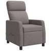 Massage Recliner Taupe Fabric