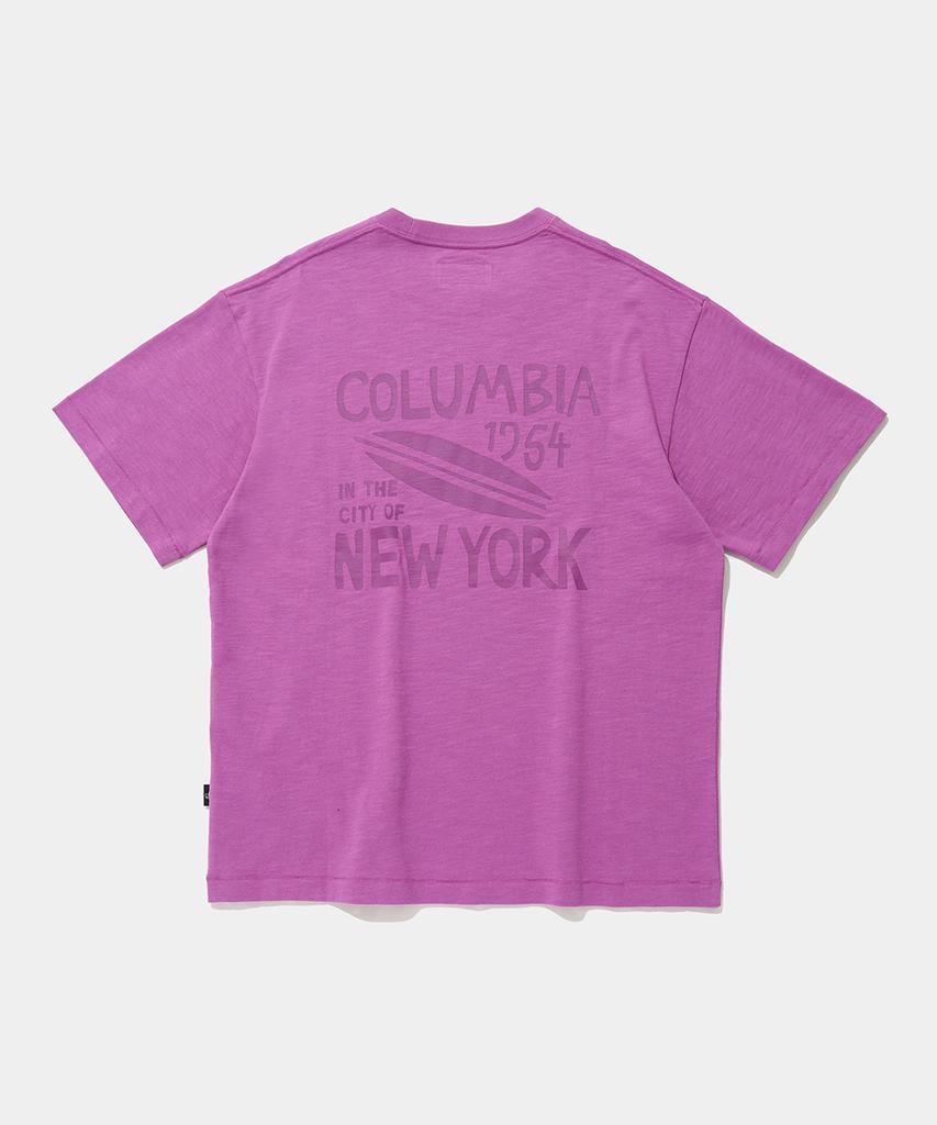 COLUMBIA UNIVERSITY Surf Ny Slub S/S T-Shirts_Vintage Purple