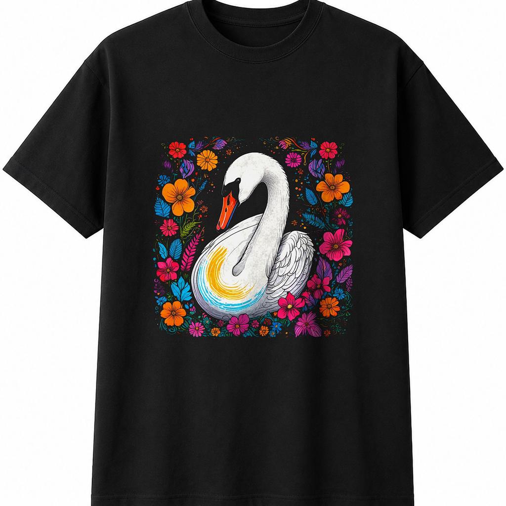 Mute Swan Bird Mens Womens T-Shirt Wildlife Unisex Novelty Gift Tee Funny