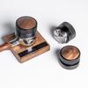 51/53/58,35mm Espresso-Tamper Edelstahl Riffelboden Federbelastet Hand-Tamper Automatisch nivellierender Kaffee-Tamper