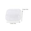 Mini Plastic Storage Box Square Transparent Flip Portable Pill Container Jewelry Holder Earrings Small Packaging Display Case