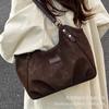 Large-capacity bag women's autumn and winter versatile 2025 new simple pleated shoulder bag popular commuter tote bag this year