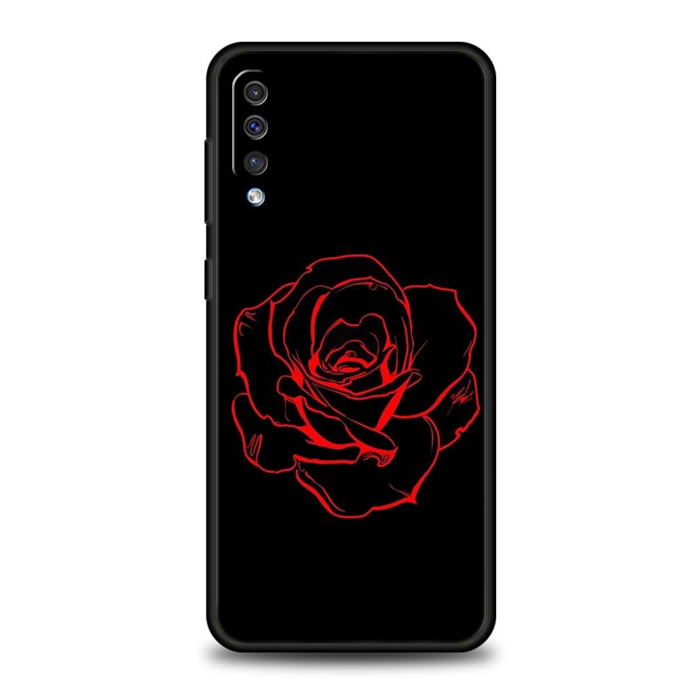 Beautiful Rose Flower Phone Case for Samsung Galaxy A52 5G A12 A70 A50 A40 A20s A30 A10s A20e A10 A22 A72 A32 A02 A42 A04S Cover