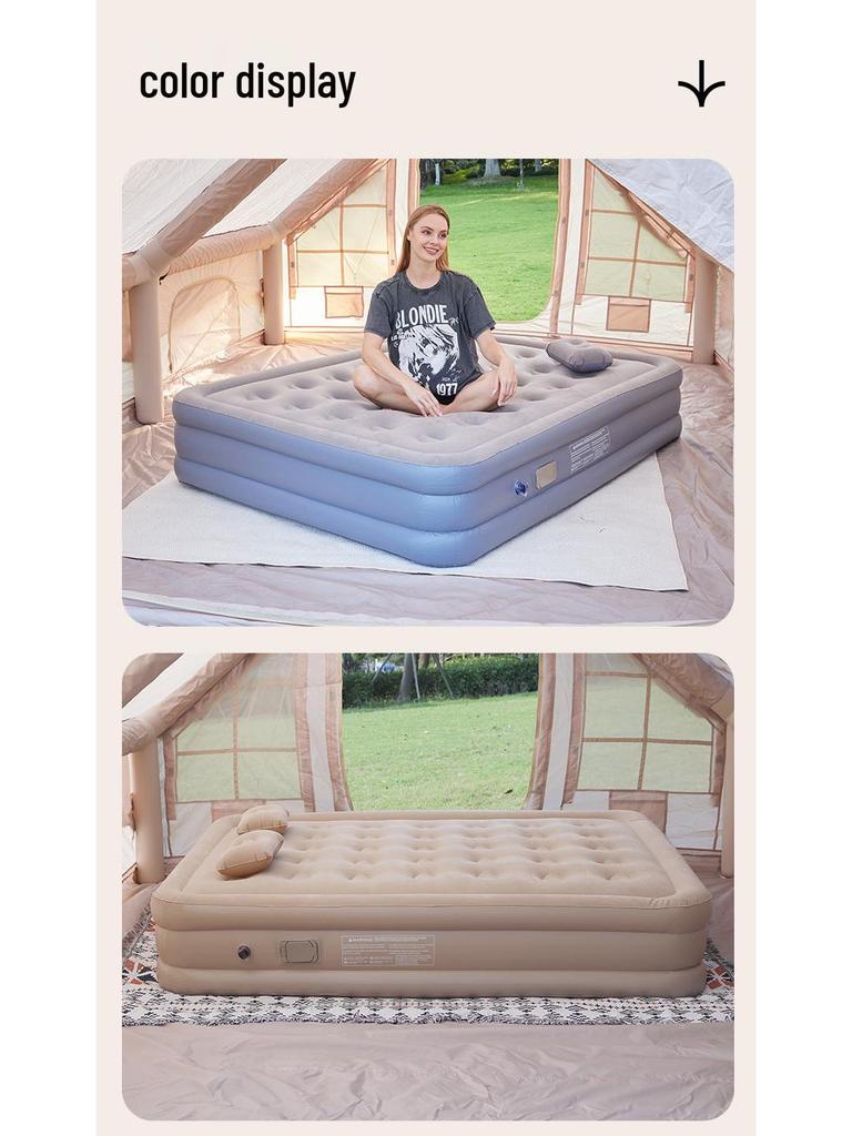 Office Nap High-Grade Flocking Inflatable Bed - Easy Storage, Lightweight, One-Button Setup Sleeping Pad