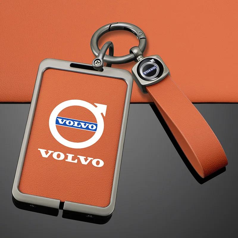 Radkappen Auto Smart NFC-Karte Schlüsseletui Abdeckung Schlüsseltasche Schale Halter Schutz Anhänger Für Volvo EM90 EX30 2024 Polestar Auto Innenraum Ac