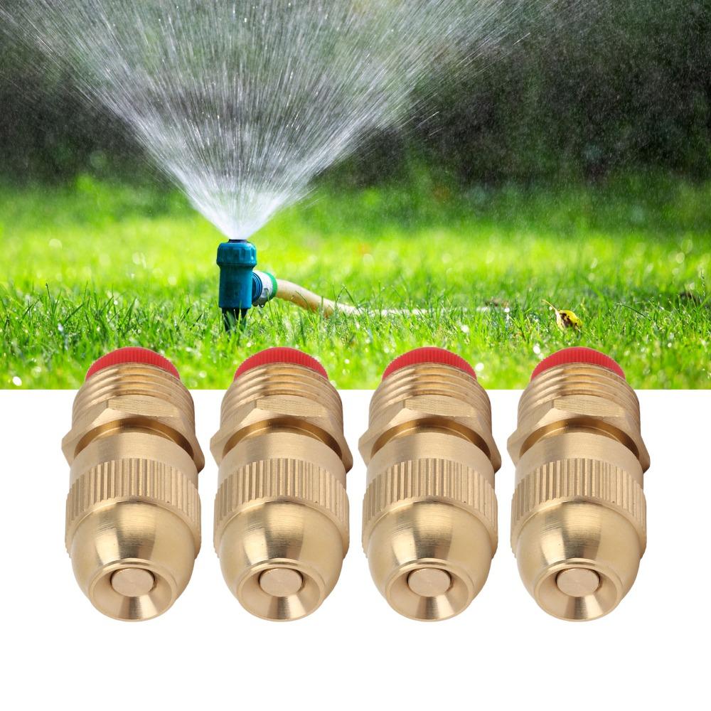 5PCS Brass Spray Nozzle Gold Irrigation Nozzle Durable Misting Nozzle  Fountain Atomization
