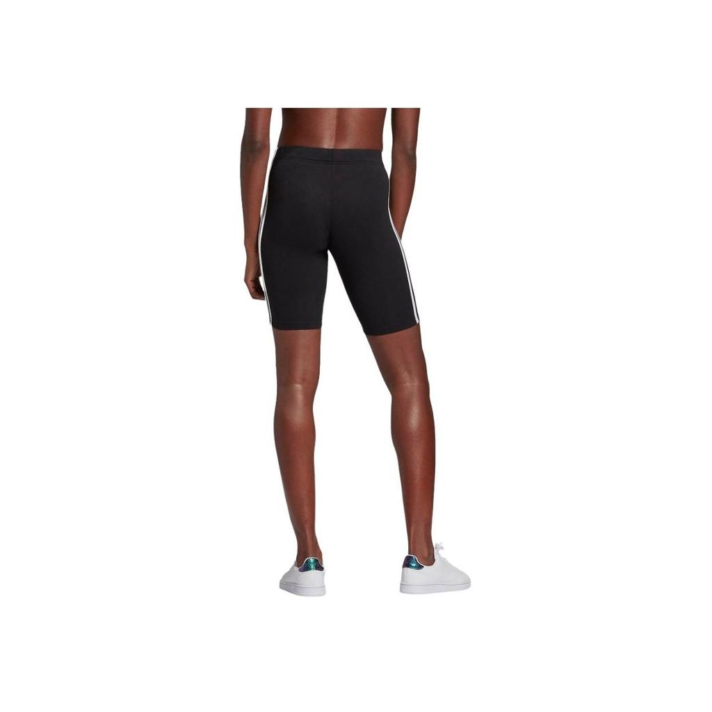 adidas Logo Print Striped Casual Shorts Women Bottoms Black GR3866
