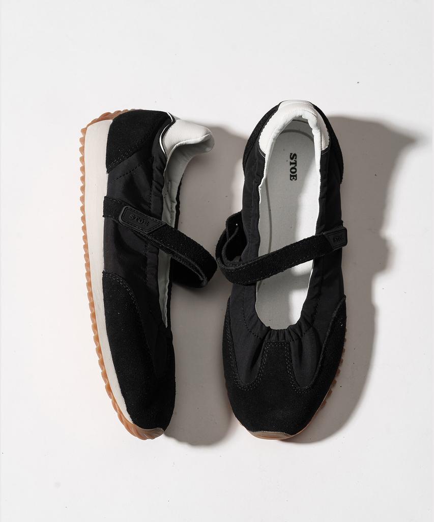 Stoe Heidi Mary Jane Sneakers, Black