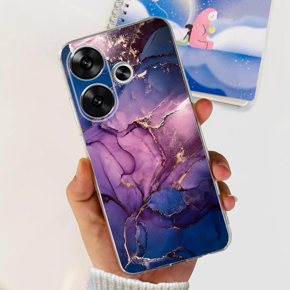 For Xiaomi Poco F6 Case Redmi Turbo3 New Fashion Painted Cover Soft Slim Phone Cases For Xiaomi Redmi Turbo 3 Poco F6 F 6 Bumper