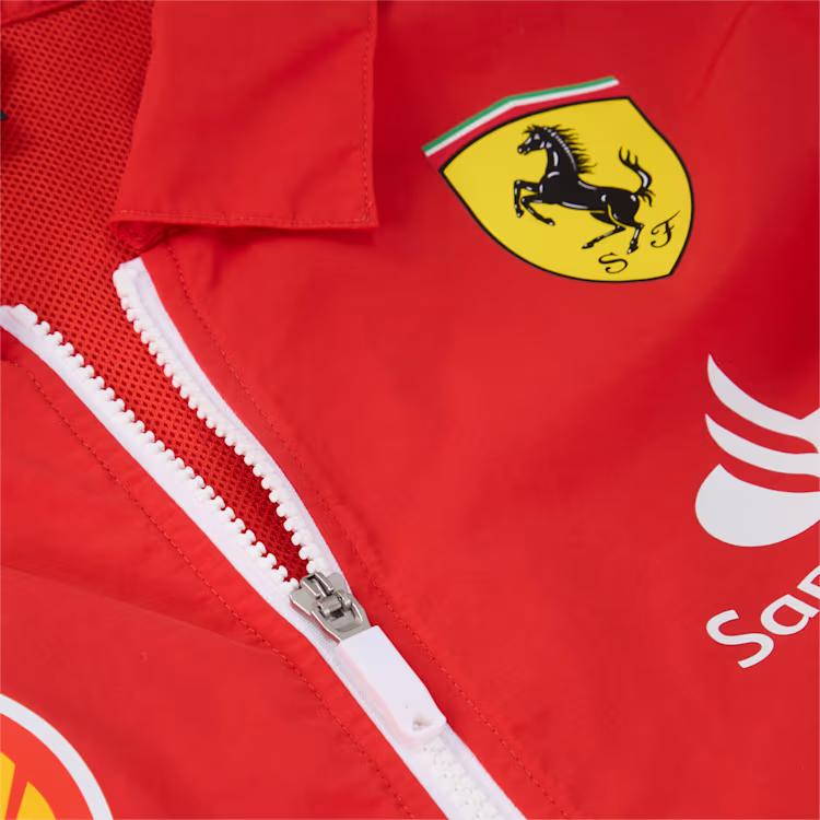 Puma SS24 Ferrari Racing Series Fashion Logo Stylish Zip Long Sleeve Jacket Men Jacket Red 763598-01