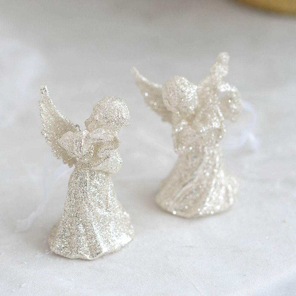 Pom de Crăciun Ornament Glitter Mini Glitter Pandantiv Christmas Angel Girl Pendant Party