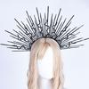 Unique Punk Snake Artistic Hair Band Spiked Head Accessory for Adults Hair Hoop with Metallic and Snake Cosplay Maid