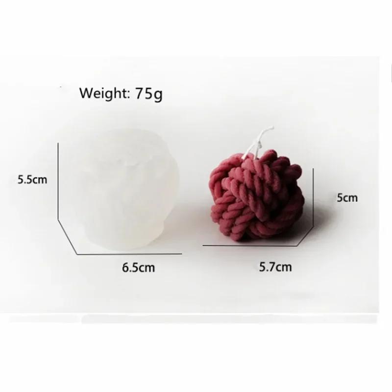 3D Vlněná Tvar Svíčka Forma Vonná Svíčka Odlévací Forma Ručně Vyráběné DIY Výroba Mýdla Vosková Forma Ruční Práce Domácí Dekorace Pryskyřičné Formy