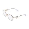 Prada Optical Glasses [Available Prescriptions] Hollow Temples, Irregular Shaped Frames, Women’s Gold 55 Basic Packaging-glasses Case + Packaging Box