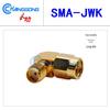 SMA 90-Degree Elbow Adapter, Male to Female, High-Frequency 18GHz