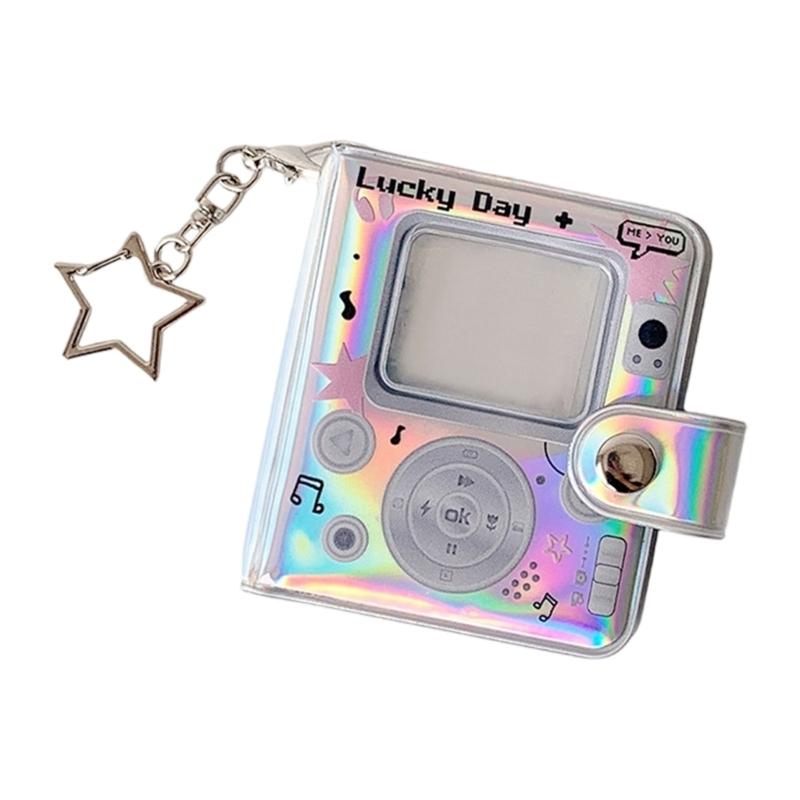 2Inches Mini Small Photo Album Photo Storage Book with Keychains Pocket Album Keychains for Picture Valentines Gift Wedding