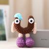 Handmade Crochet Alphabet Keychain, Letter R-Z Knitted Doll Bag Charm,Cute 3D Knitted Letter Pendant, R-Z Alphabet Crochet Keychain