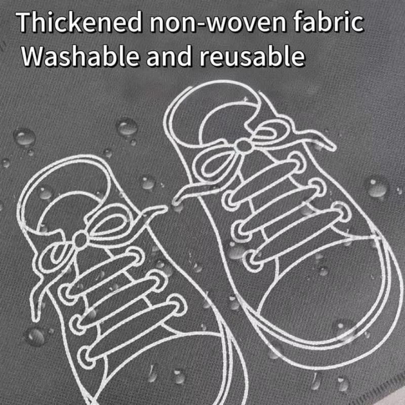 Non-Woven Shoes Bag Waterproof Dustproof Travel Bag Portable Drawstring Bag For Shoes Storage