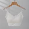 Pure Sexy Hot Girl Lace Sling Vest for Women In Summer with Breast Pads and Slim Fit and Slim Strap Top