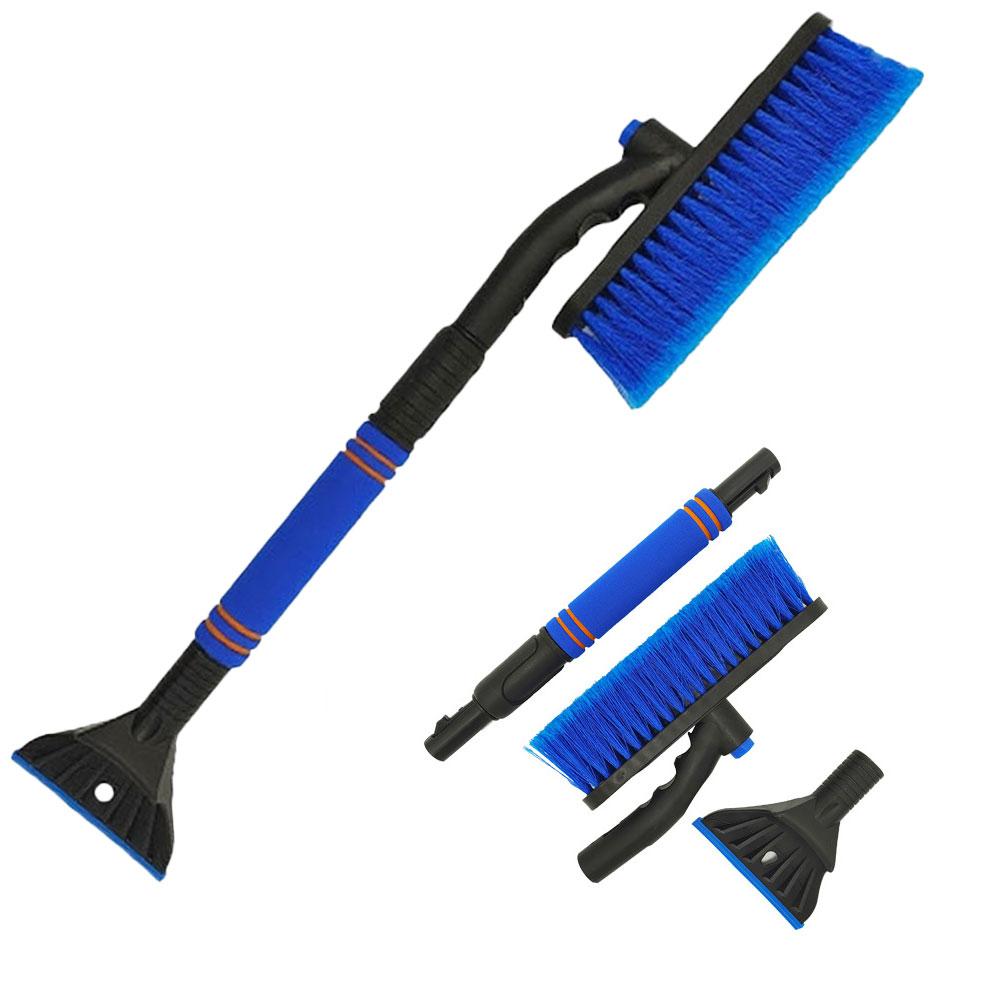 New Multifunctional Snow Shovel Windscreen Shovel Scraper Cleaning Long Windscreen Microfibre Soft Tools Car Handle Brush E8G0