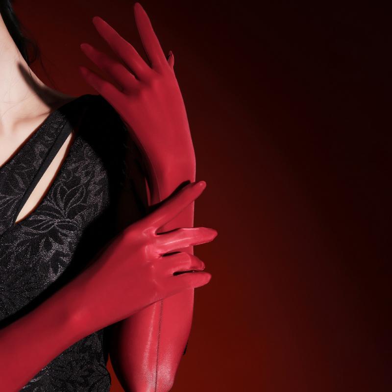 Ultra-Thin Glossy Silk Five-Finger Sensual Stockings, Fun Gloves, Lustless Shiny Silky Temptation For Sexy Women