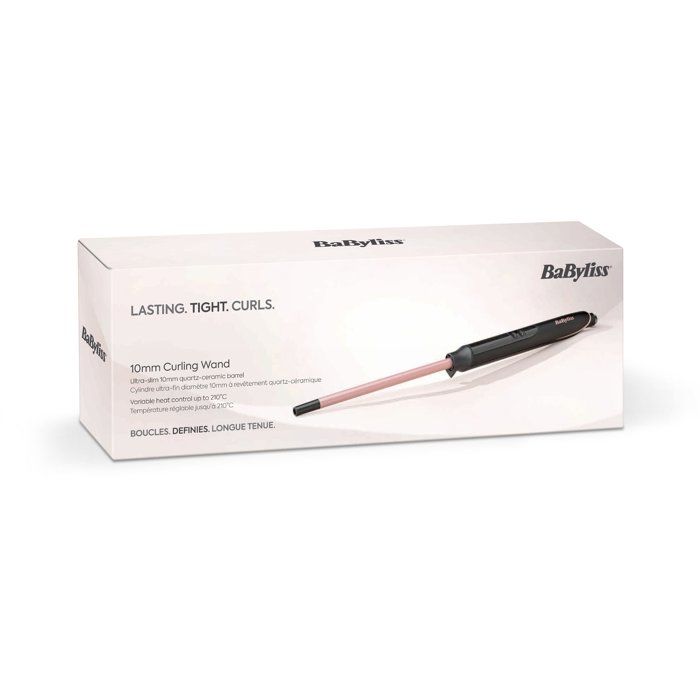 Boucleur manuel BABYLISS C449E - Diamètre 10mm - Chauffe ultra-rapide - Tapis et gant thermorésistants