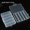 Plastic Storage Box Portable Durable Transparent Small Items Case Square Jewelry Beads Container Power Tools Holder