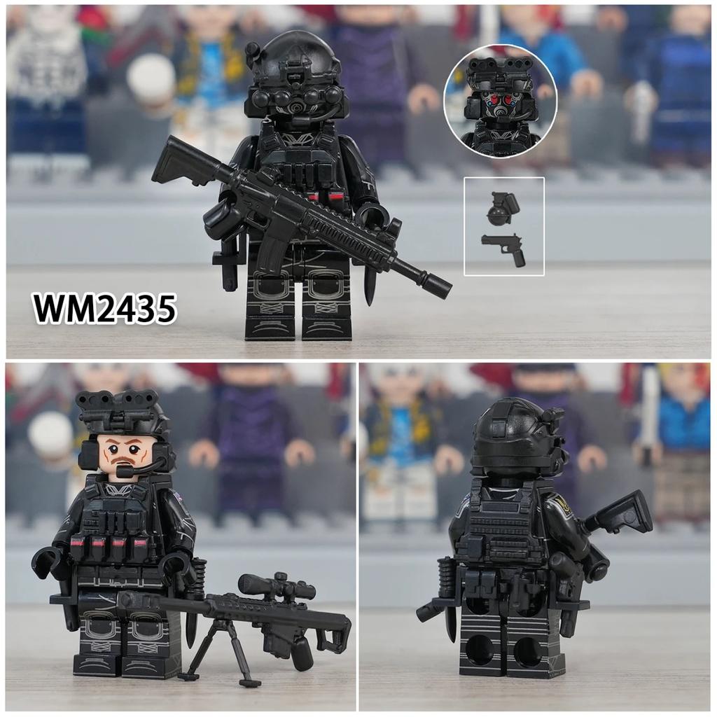 Serie Militare Forze Speciali Puzzle Assemblaggio Blocchi da Costruzione Giocattolo Minifigure